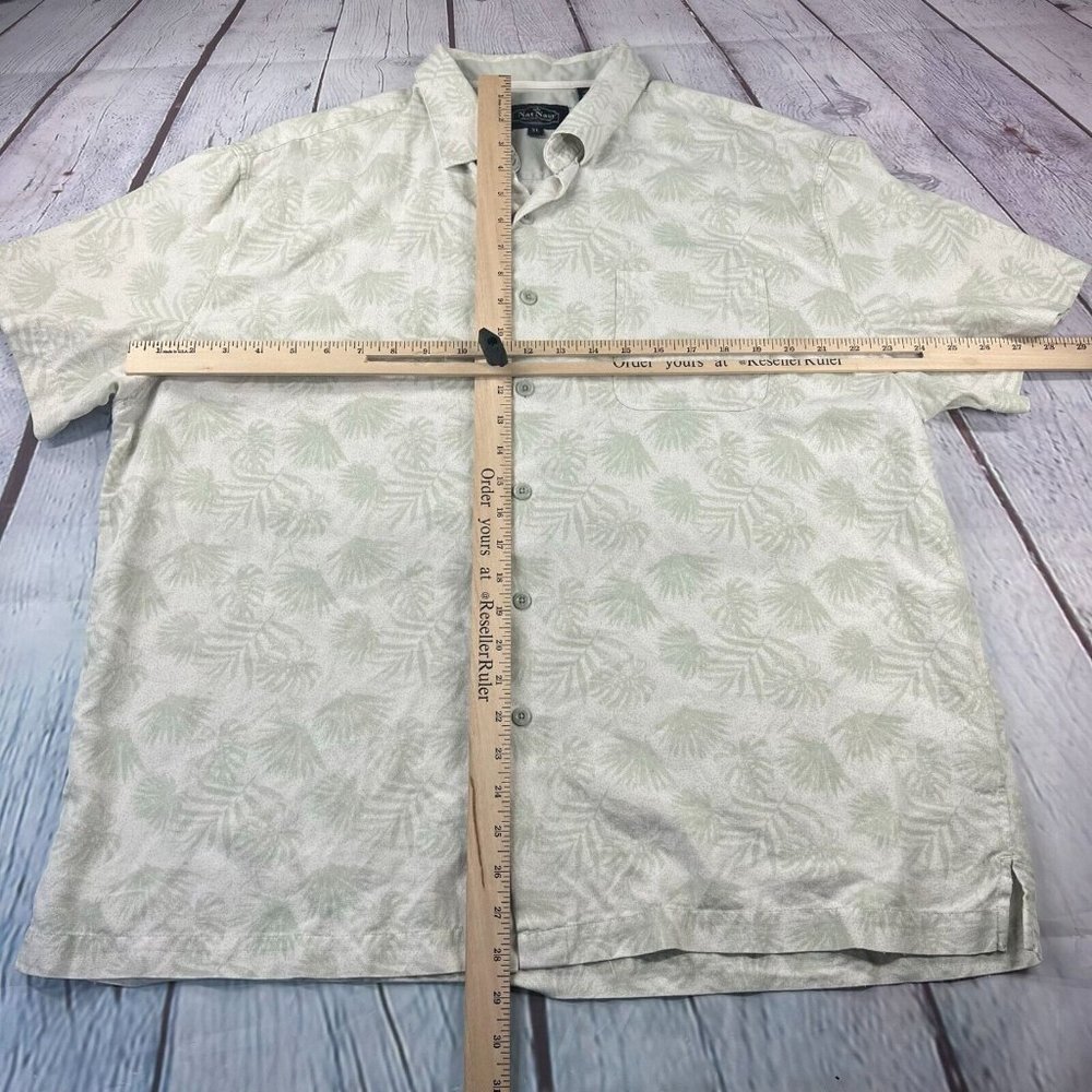 Nat Nast Luxury Original Mens Silk Blend Floral Hawaiian Short Sleeve Sz XL - Picture 4 of 7